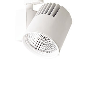 éclairage sur rail à LED / rond / en aluminium / en fonte d'aluminium