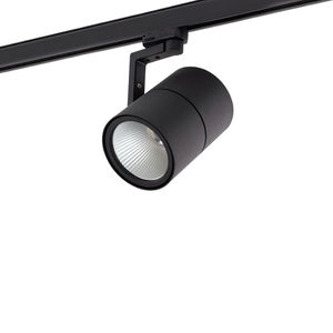 éclairage sur rail à LED / rond / en aluminium / en fonte d'aluminium