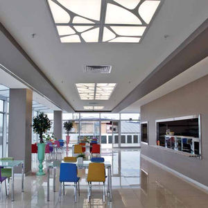 luminaire encastrable au plafond / à LED / carré / en tôle d'acier