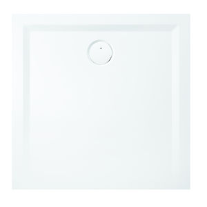 receveur de douche carré / en acrylique / extra plat / à accessibilité universelle