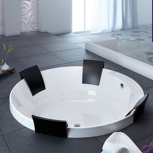 baignoire ronde / en acrylique / double