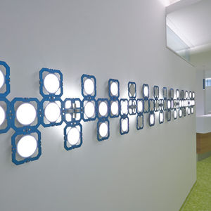 applique murale contemporaine / en aluminium anodisé / à OLED / à LED