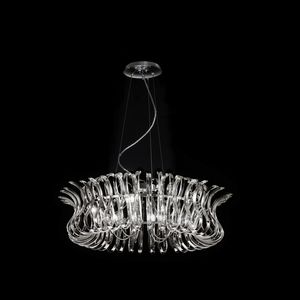 lustre contemporain / en verre
