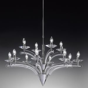 lustre contemporain / en cristal