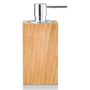 distributeur de savon à poser / bois / manuel