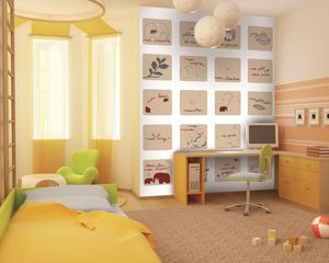 papiers peints contemporains / couleur / lavables / photos