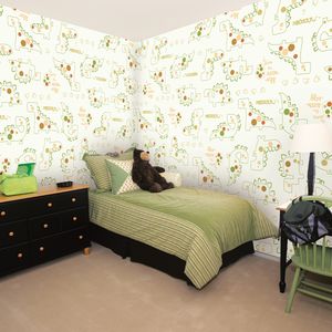 papiers peints contemporains / verts / lavables / photos