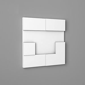 panneau décoratif en polyuréthane / mural / 3D