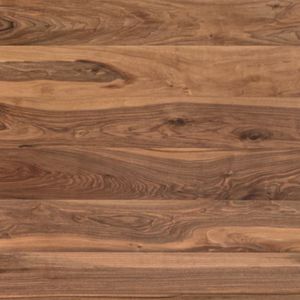 parquet contrecollé / à coller / en noyer / brossé