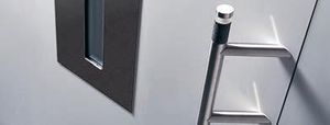 porte d'entrée / battante / en aluminium / de sécurité