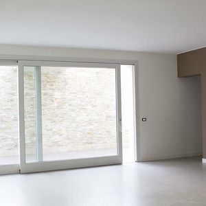 baie vitrée oscillo-coulissante / en bois / en aluminium / à double vitrage