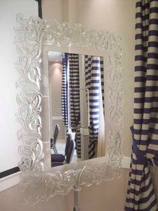 miroir mural / grossissant / baroque / rectangulaire
