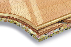 sol sportif en bois / pour intérieur / pour salle multisport