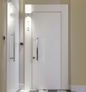 porte d'intérieur / battante / en bois / acoustique