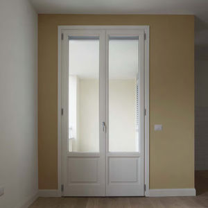 porte-fenêtre battante / en bois / à coupure thermique