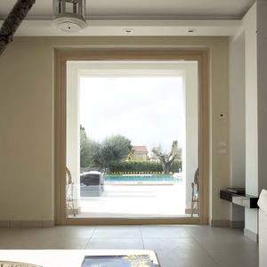 fenêtre fixe / en bois / en aluminium / à quadruple vitrage