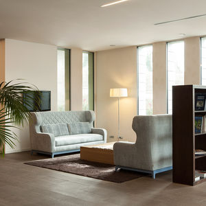 canapé lit / Art Déco / en tissu / pour établissement public