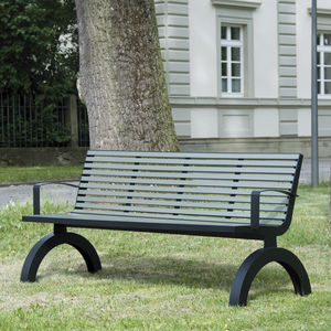 banc public / classique / en aluminium / en inox