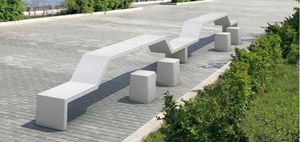 banc public / contemporain / en granite / en marbre