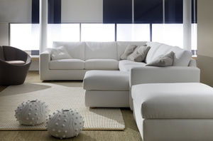 canapé d'angle / modulable / contemporain / en fibre de polyester