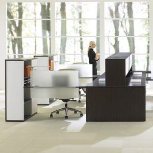 bureau pour open space / en bois / contemporain / professionnel