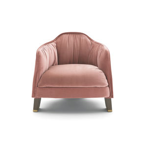fauteuil contemporain / en simili cuir / tapissé / pour établissement public