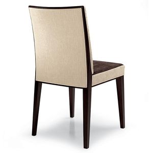 chaise de restaurant contemporaine / avec accoudoirs / tapissée / en tissu