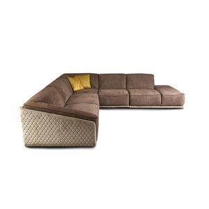 canapé modulable / d'angle / contemporain / en velours