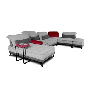 canapé modulable / contemporain / en tissu / 7 places et plus