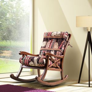 fauteuil classique / en tissu / en bois / déhoussable