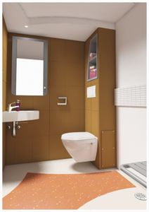 salle de bain contemporaine / professionnelle / préfabriquée
