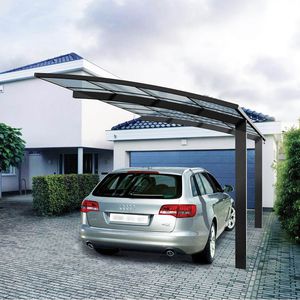 abri de voiture en aluminium / en polycarbonate