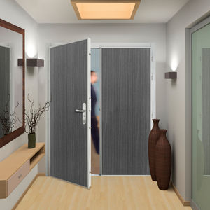porte d'entrée / battante / en PVC / acoustique