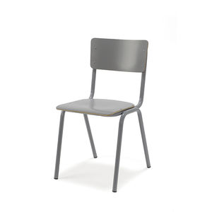 chaise de restaurant contemporaine / empilable / en métal / en stratifié