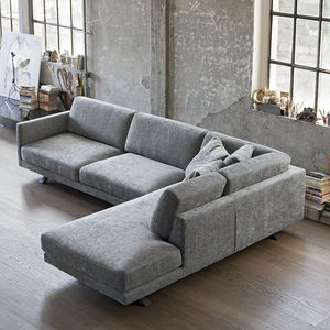 canapé modulable / d'angle / contemporain / en tissu