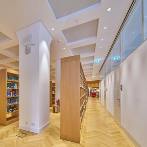 cloison fixe / en verre / en aluminium / pour open space
