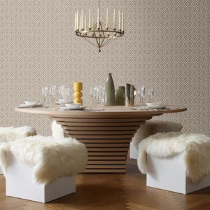 table contemporaine / en chêne / en wengé / ronde