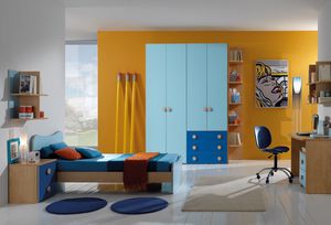 chambre d'enfant bleue / pour garçon