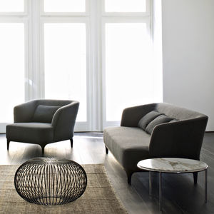canapé contemporain / en tissu / en cuir / en hêtre