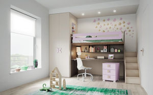 lit mezzanine / simple / contemporain / pour enfant