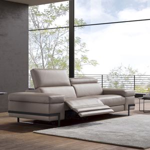 canapé modulable / contemporain / en tissu / en cuir