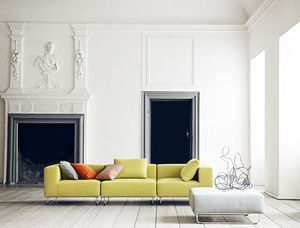 canapé modulable / contemporain / en tissu / 3 places