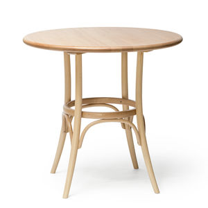 table classique / en bois massif / en hêtre / en bois courbé