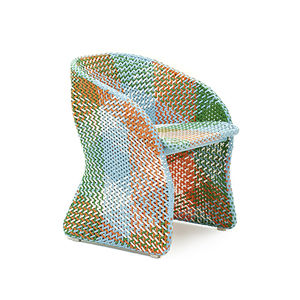 chaise de jardin contemporaine / avec accoudoirs / en aluminium / en fibres synthétiques