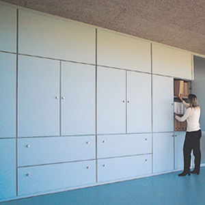 mur de rangement pour bureau / stratifié