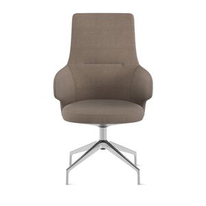 fauteuil de bureau contemporain / en tissu / en aluminium / à roulettes