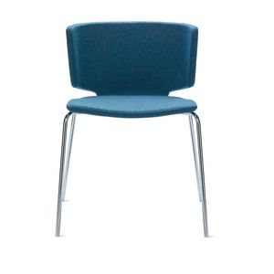 chaise contemporaine / tapissée / luge / recyclable