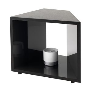 table d'appoint contemporaine / en plaqué bois / en stratifié / professionnelle