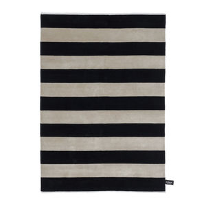 tapis contemporain / à rayures / en laine / en coton