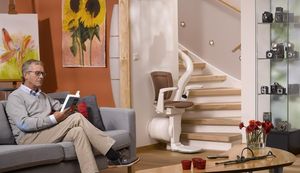fauteuil monte-escalier d'intérieur / tournant